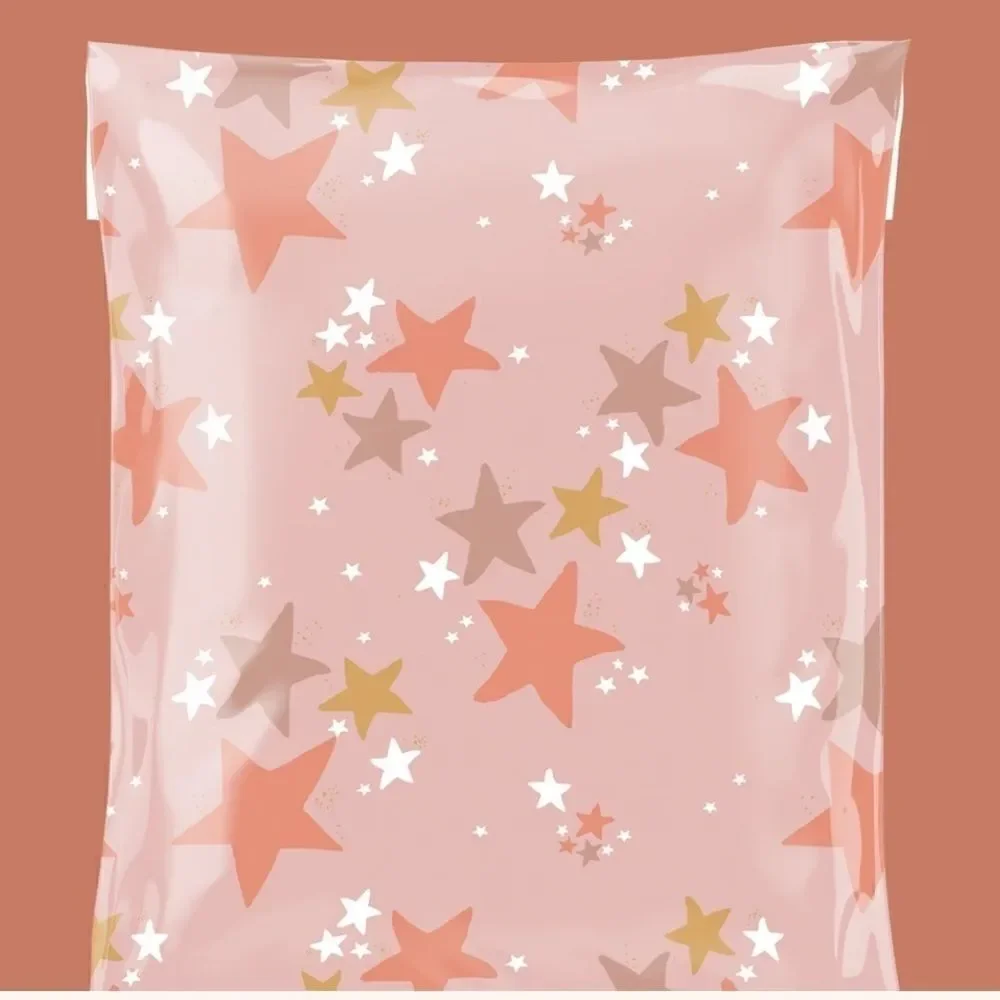 Poly Mailers MIX Boho Vibes 6x9 10x13 14x17 14.5x19 35pcs 35 stickers